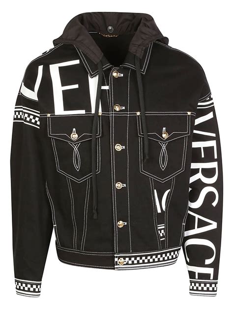 versace jacket ebay uk|Versace black denim jacket.